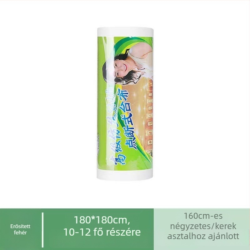 Kangwei egyszer használatos műanyag asztalterítő, négyzet alakú, megerősített, vízálló és olajálló, vastagság 4