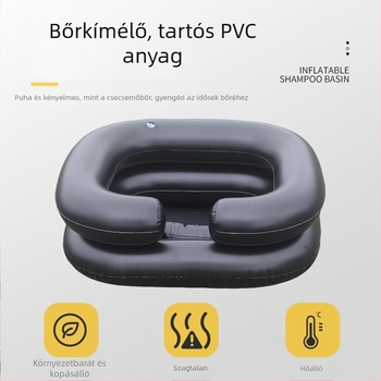 Haoyunlai PVC felfújható samponmedence ágyhoz, hordozható, összecsukható ápolási medence felnőtteknek