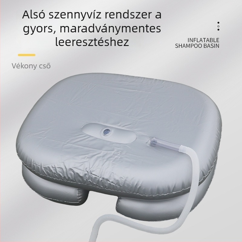 Haoyunlai PVC felfújható samponmedence ágyhoz, hordozható, összecsukható ápolási medence felnőtteknek