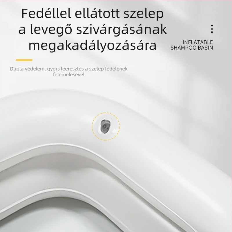 Haoyunlai PVC felfújható samponmedence ágyhoz, hordozható, összecsukható ápolási medence felnőtteknek