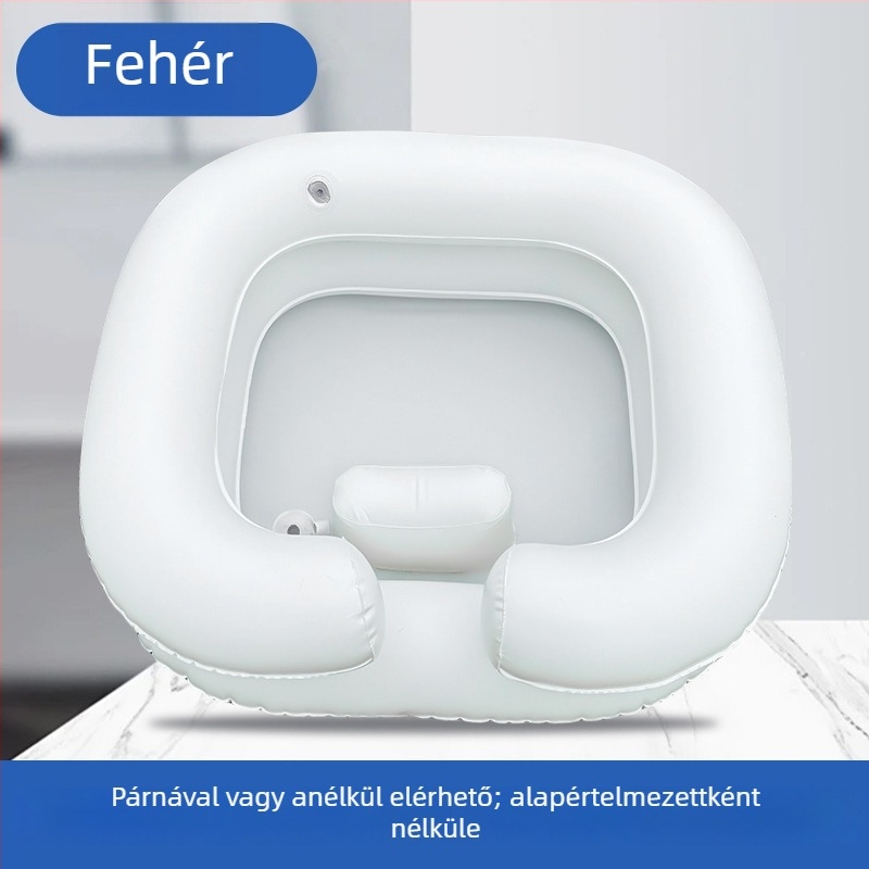 Haoyunlai PVC felfújható samponmedence ágyhoz, hordozható, összecsukható ápolási medence felnőtteknek
