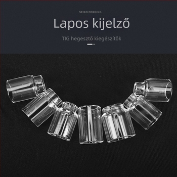 WP-17/18/26 argon ívhegesztő pisztoly kiegészítő — átlátszó védőfedél és porcelán fúvóka
