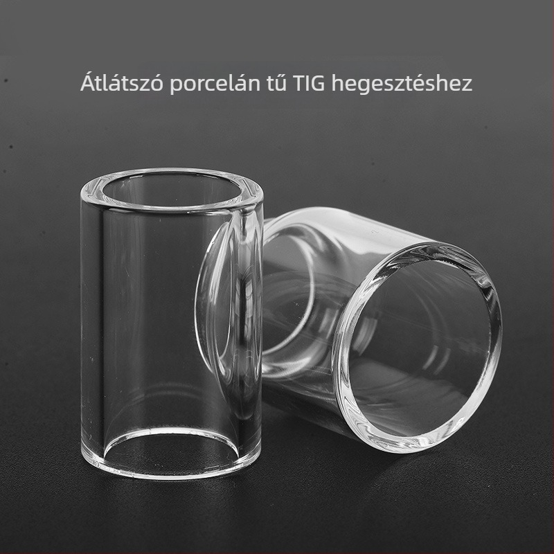 WP-17/18/26 argon ívhegesztő pisztoly kiegészítő — átlátszó védőfedél és porcelán fúvóka