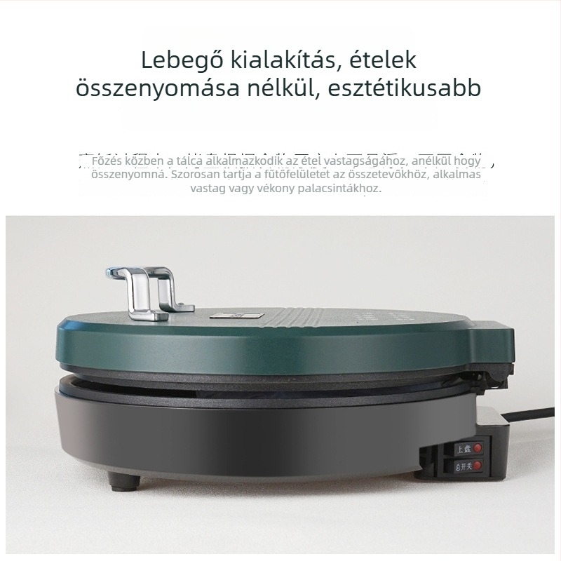 Aux LA-BC26 elektromos palacsinta serpenyő kettős felmelegítéssel, 220V