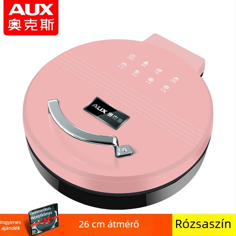Aux LA-BC26 elektromos palacsinta serpenyő kettős felmelegítéssel, 220V