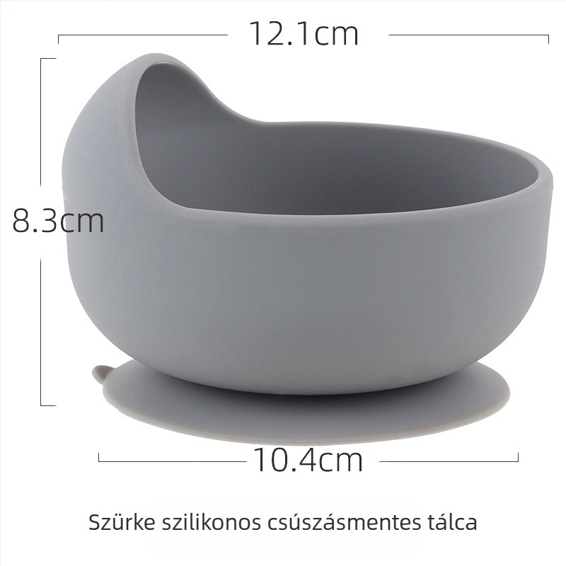 Csecsemő szilikon kanál és villa készlet – élelmiszerbiztos szilikon, 2 darabos készlet, 3 hónapos kortól, márka Shundong silicone