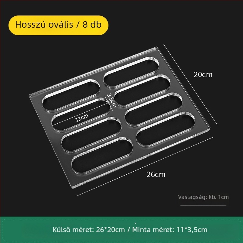 Akril süti forma – szabálytalan alakú, DIY sütéshez