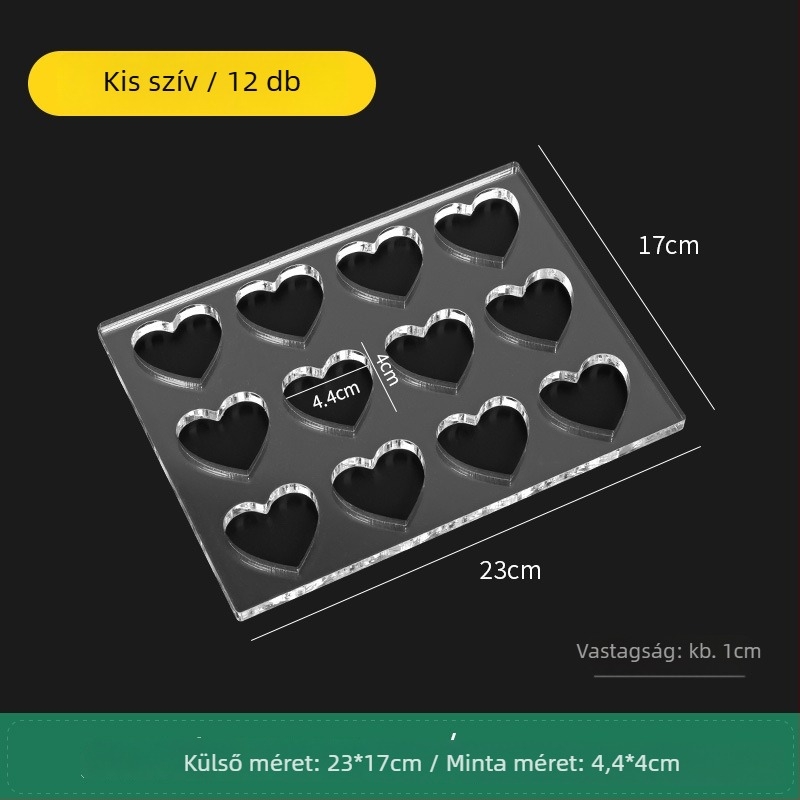 Akril süti forma – szabálytalan alakú, DIY sütéshez