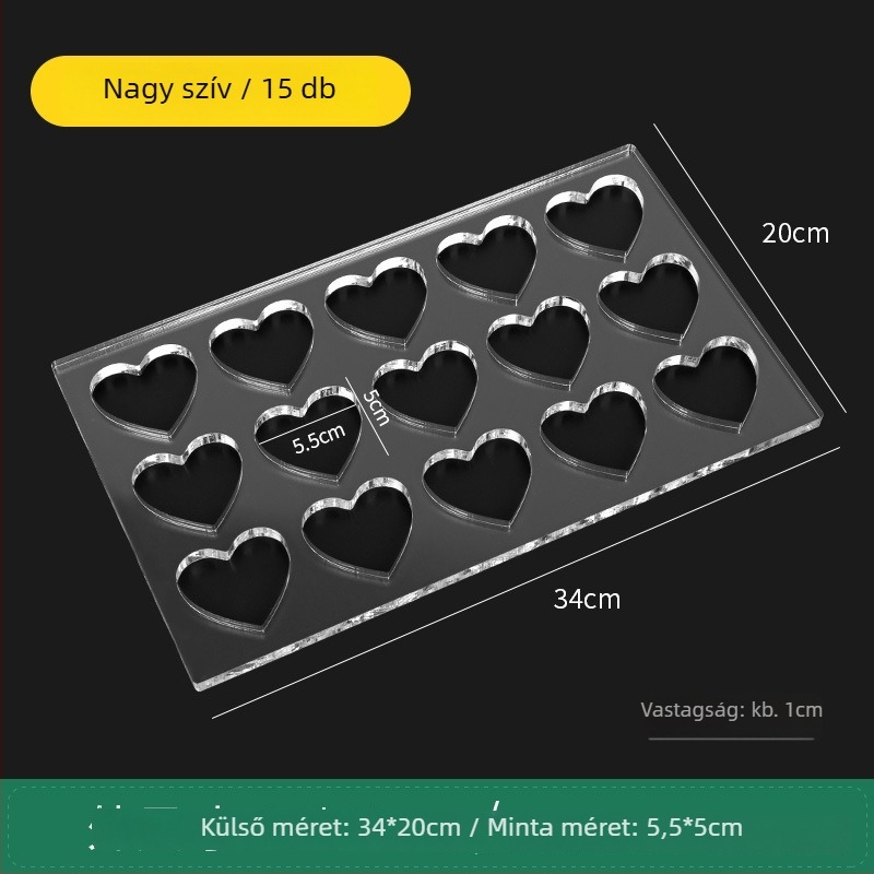 Akril süti forma – szabálytalan alakú, DIY sütéshez