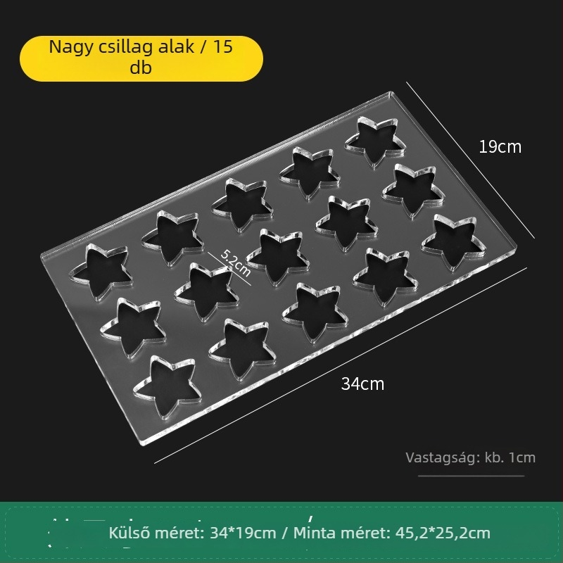 Akril süti forma – szabálytalan alakú, DIY sütéshez