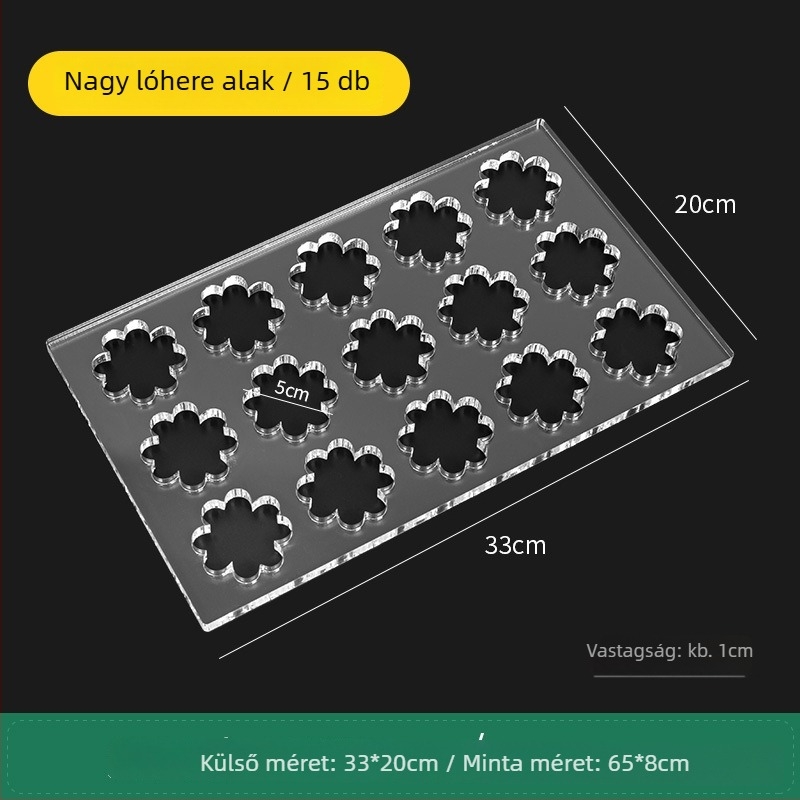 Akril süti forma – szabálytalan alakú, DIY sütéshez