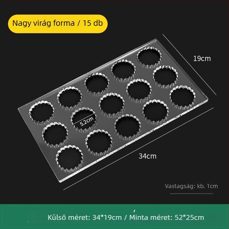 Akril süti forma – szabálytalan alakú, DIY sütéshez