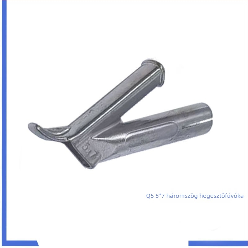 Rozsdamentes acélból készült forrólevegős hegesztőfúvóka-készlet — gyors háromszögű fúvóka, rögzített pontú fúvóka, Y-típusú körfúvóka; Tig150 kompatibilis