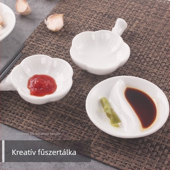 hegee porcelán mártásos tál, szabálytalan forma, modern minimalista stílus, mikrohullámú sütőben használható, logó nyomtatás és testreszabás elérhető