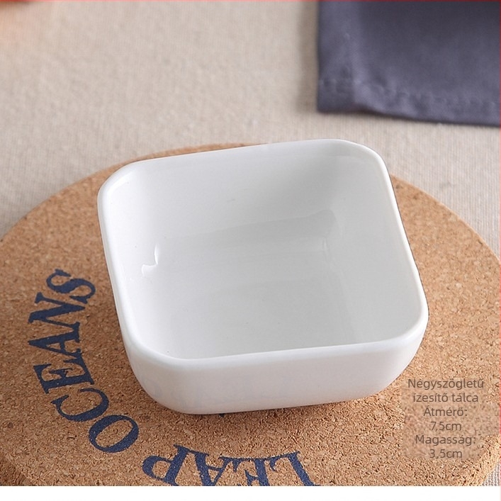 hegee porcelán mártásos tál, szabálytalan forma, modern minimalista stílus, mikrohullámú sütőben használható, logó nyomtatás és testreszabás elérhető