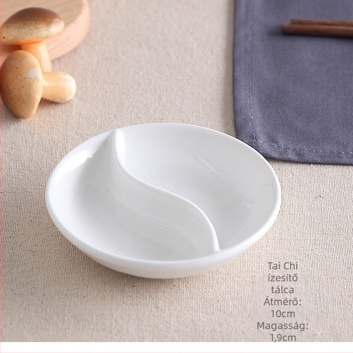 hegee porcelán mártásos tál, szabálytalan forma, modern minimalista stílus, mikrohullámú sütőben használható, logó nyomtatás és testreszabás elérhető