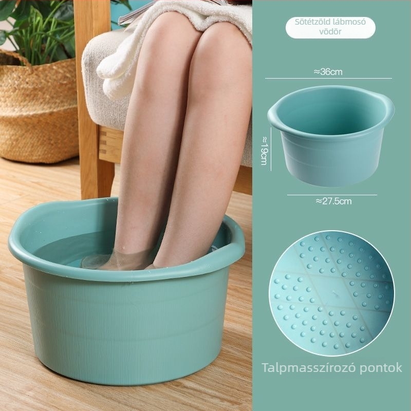 Otthoni lábmasszázs medence, műanyag lábfürdőmedence, vastagított kivitelű pedikűr tartály