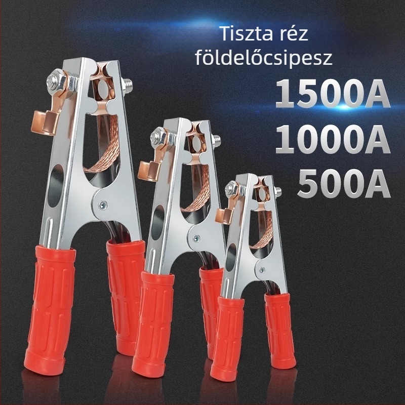 Földelő csipesz hegesztőgéphez, Haiyi, vasból, 500A/1000A/1500A, argon ívhegesztéshez