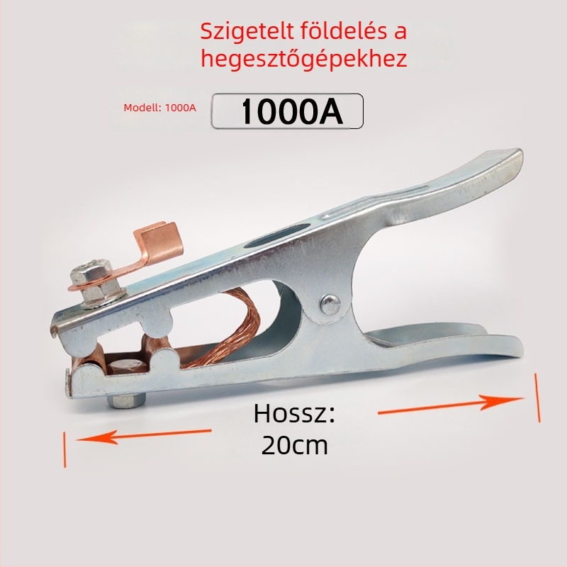 Földelő csipesz hegesztőgéphez, Haiyi, vasból, 500A/1000A/1500A, argon ívhegesztéshez