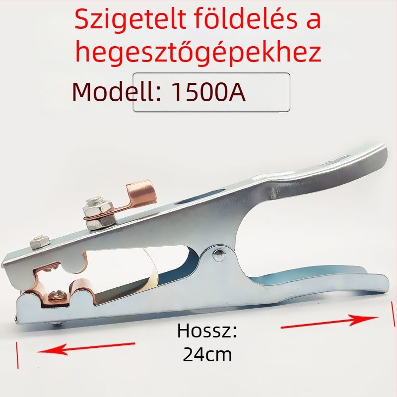 Földelő csipesz hegesztőgéphez, Haiyi, vasból, 500A/1000A/1500A, argon ívhegesztéshez