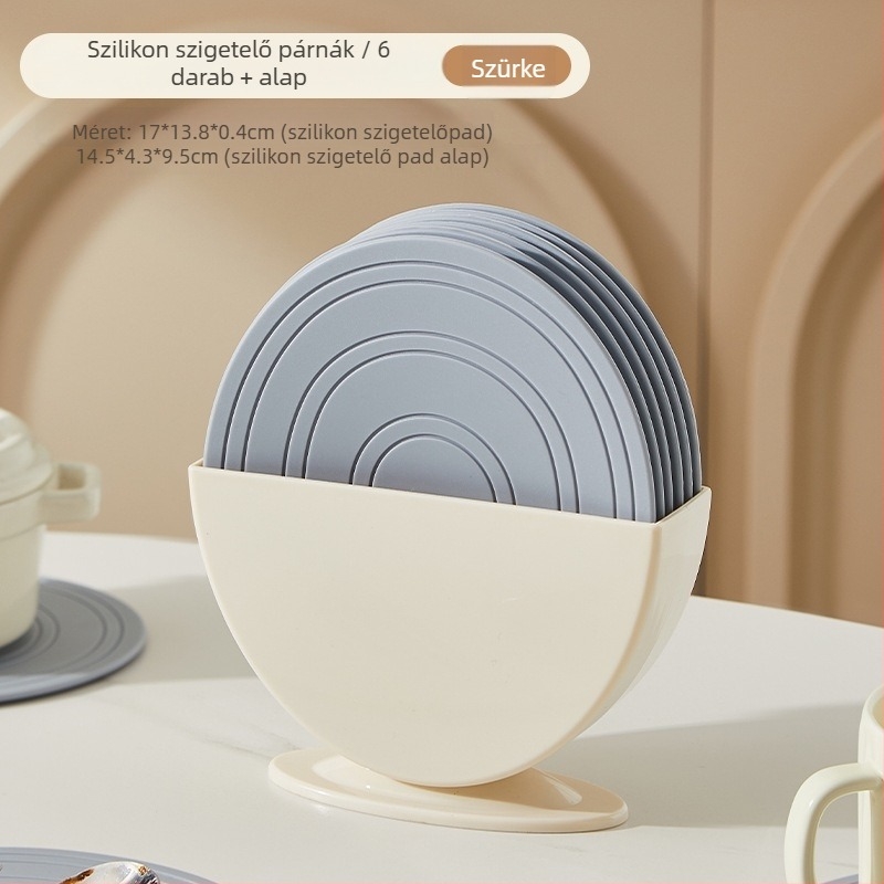 Szilikon étkezési alátét – univerzális minta, szabálytalan forma, skandináv stílus