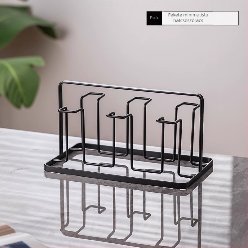 Otthoni pohártartó állvány, vasból készült, modern minimalista stílus, tárolás, Márka Sen gaopai