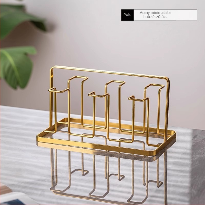 Otthoni pohártartó állvány, vasból készült, modern minimalista stílus, tárolás, Márka Sen gaopai