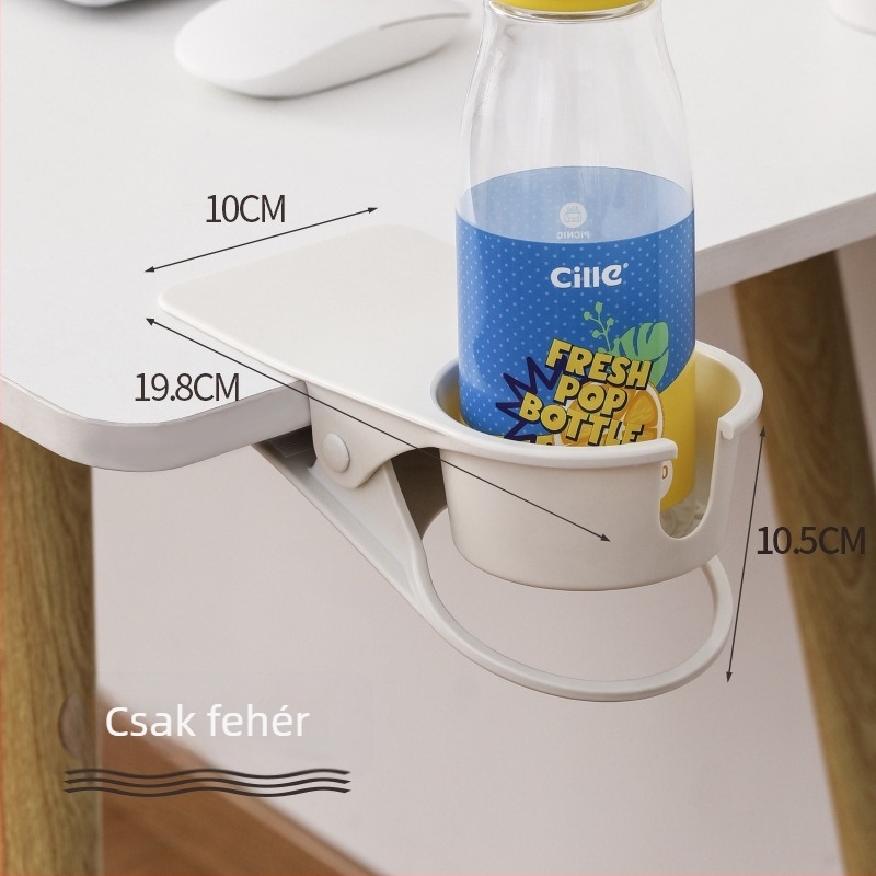 Íróasztal sarok pohártartó — Műanyag, 1,2 kg, Modern egyszerű stílus, Fix pohártartó