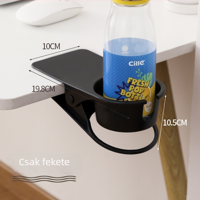 Íróasztal sarok pohártartó — Műanyag, 1,2 kg, Modern egyszerű stílus, Fix pohártartó