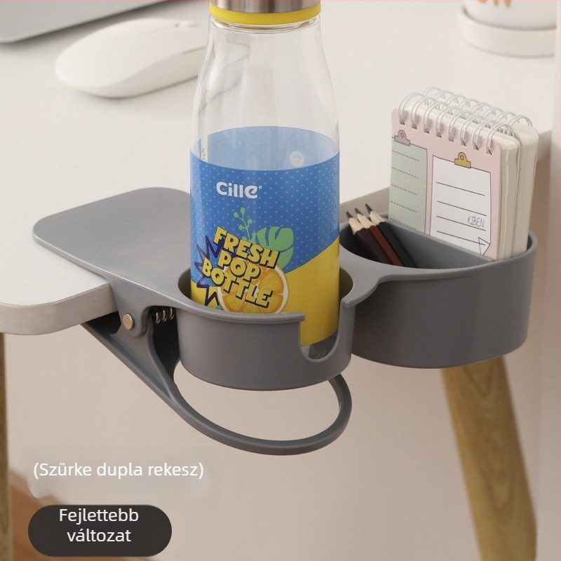 Íróasztal sarok pohártartó — Műanyag, 1,2 kg, Modern egyszerű stílus, Fix pohártartó