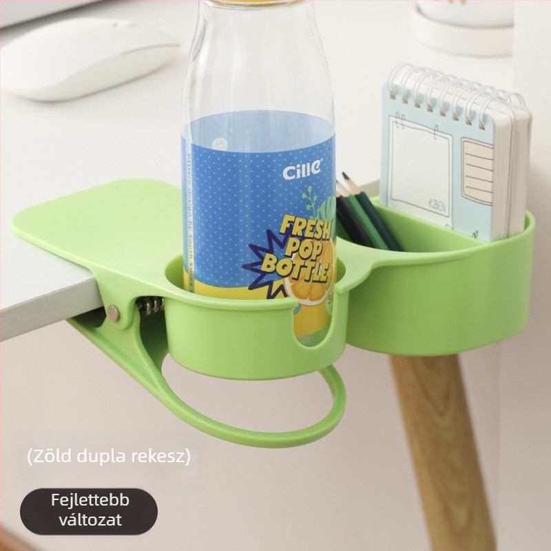 Íróasztal sarok pohártartó — Műanyag, 1,2 kg, Modern egyszerű stílus, Fix pohártartó