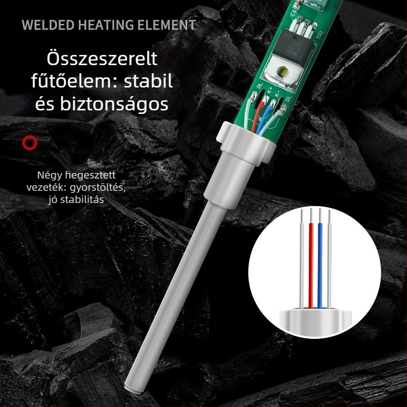 Négyvezetékes forrasztóvas fűtőmag – 150 W, kompatibilis Huanghua 907S, 905S, EP-D100, EP-D200W