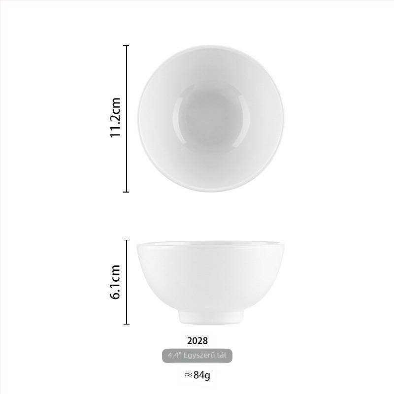 Melamin tál – kör alakú, porcelán imitáció, szállodai és éttermi önkiszolgáláshoz, felület: underglaze szín, Yongsheng