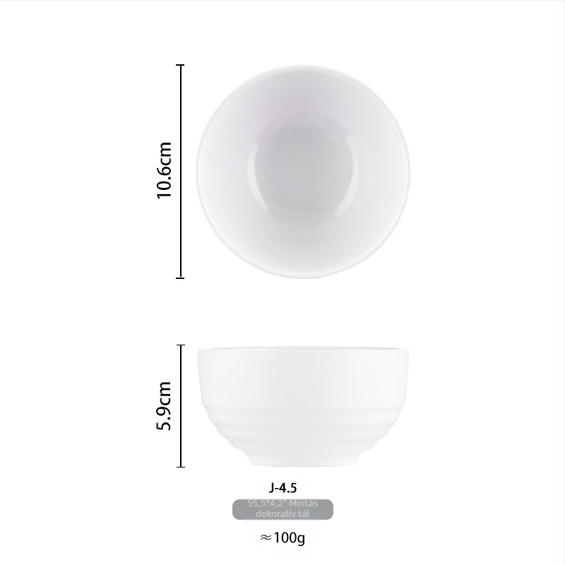 Melamin tál – kör alakú, porcelán imitáció, szállodai és éttermi önkiszolgáláshoz, felület: underglaze szín, Yongsheng