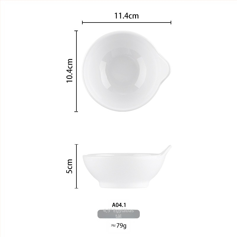 Melamin tál – kör alakú, porcelán imitáció, szállodai és éttermi önkiszolgáláshoz, felület: underglaze szín, Yongsheng