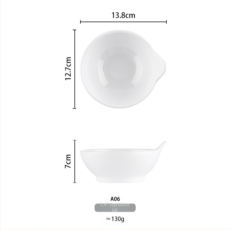 Melamin tál – kör alakú, porcelán imitáció, szállodai és éttermi önkiszolgáláshoz, felület: underglaze szín, Yongsheng