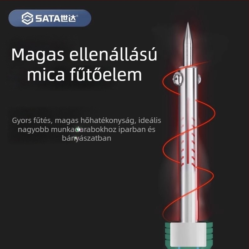 Professzionális forrasztópáka állandó hőmérséklettel, 60W; külső fűtés 40W; kerámiás belső fűtés 25W