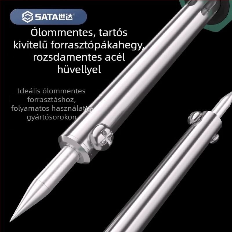 Professzionális forrasztópáka állandó hőmérséklettel, 60W; külső fűtés 40W; kerámiás belső fűtés 25W