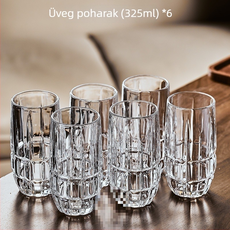 Otthoni vendégfogadásra szánt üveg pohár-készlet, Nordic stílus, Deao anyag, Sheng bangrong márka, nagy kapacitás, leeresztő tálcával