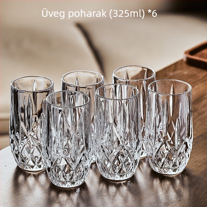 Otthoni vendégfogadásra szánt üveg pohár-készlet, Nordic stílus, Deao anyag, Sheng bangrong márka, nagy kapacitás, leeresztő tálcával