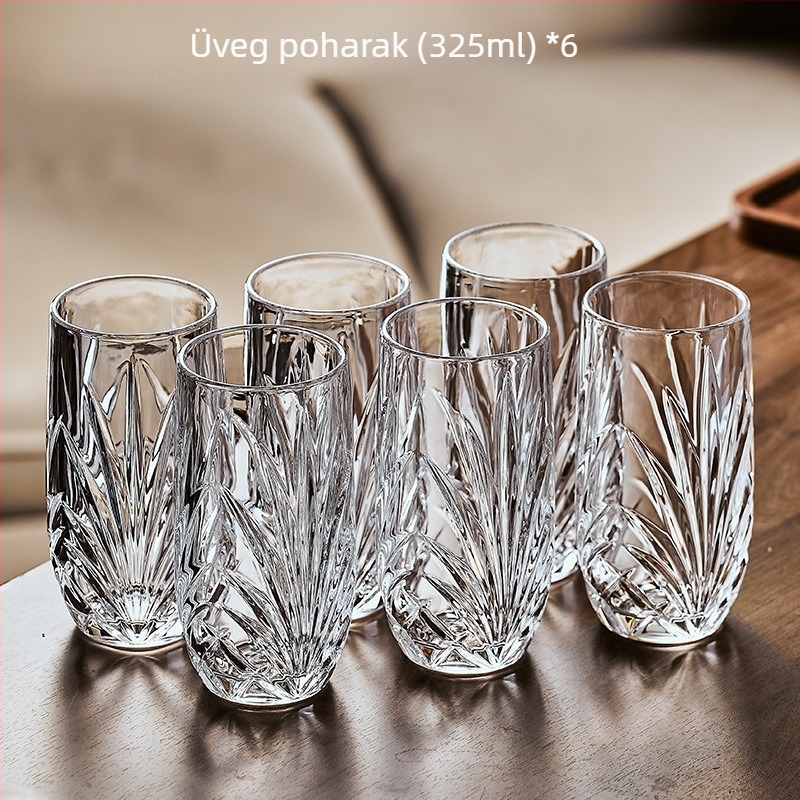 Otthoni vendégfogadásra szánt üveg pohár-készlet, Nordic stílus, Deao anyag, Sheng bangrong márka, nagy kapacitás, leeresztő tálcával