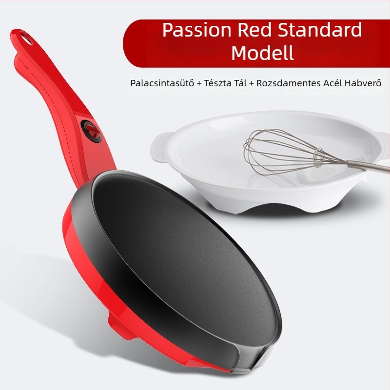 Elektronikus gofrisütő palacsintához és tavaszi tekercshez, kompakt kivitel, 600W, egyoldali fűtés, mechanikus működés