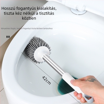 WC-kefe készlet talppal, szilikon fej, alapos tisztítás minden sarokban