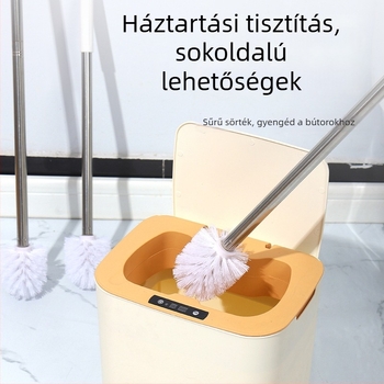 Hosszú nyeletű rozsdamentes acél WC- és akváriumi kefe – meghosszabbított nyél, 2021 tavaszi bevezetés