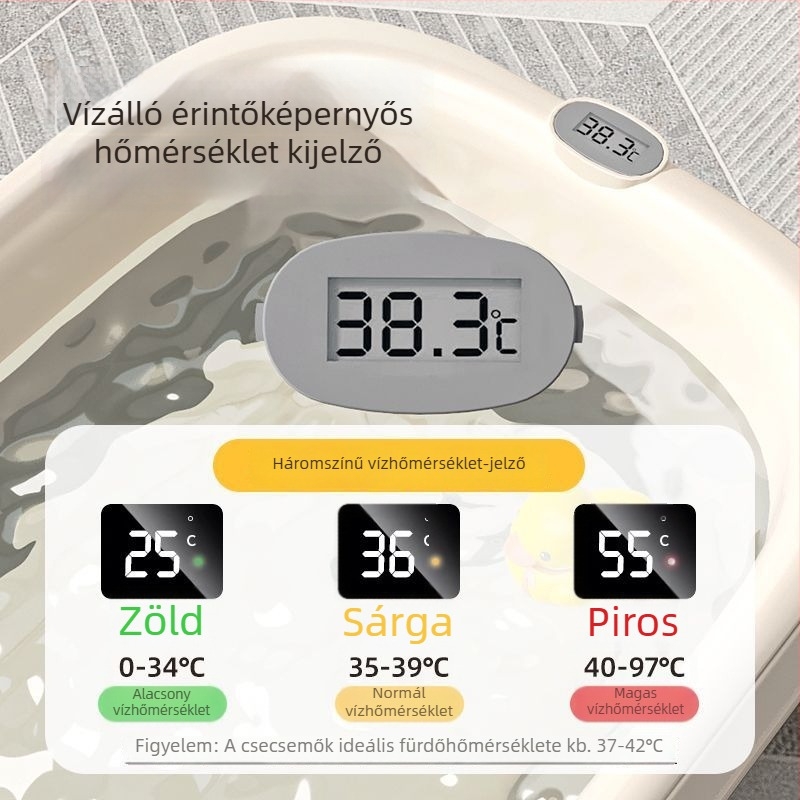 Mobico összecsukható gyermek fürdőkád – PP+TPE anyag, gyerekeknek, otthoni használat