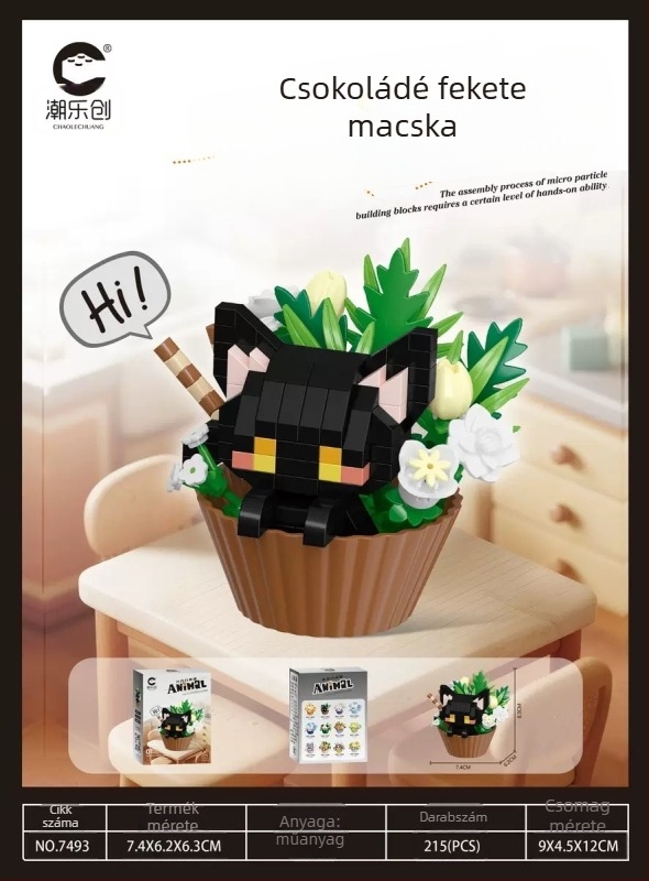 Mikro műanyag építőelemek készlet – összeállítás és puzzle, kompatibilis, 200–400 db, 7–14 éveseknek, uniszex