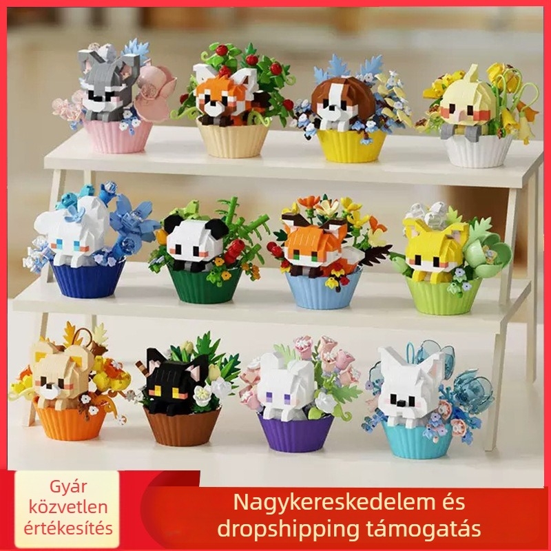 Mikro műanyag építőelemek készlet – összeállítás és puzzle, kompatibilis, 200–400 db, 7–14 éveseknek, uniszex