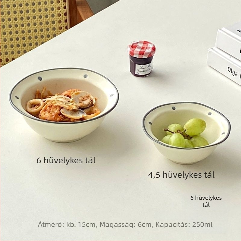 Reggeli tányér, ovális formájú, kerámia, egyszínű, modern egyszerű stílus, permetezett felület