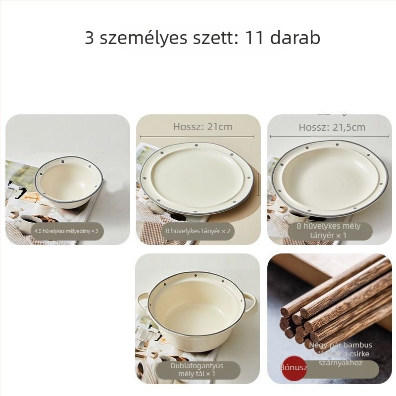 Reggeli tányér, ovális formájú, kerámia, egyszínű, modern egyszerű stílus, permetezett felület