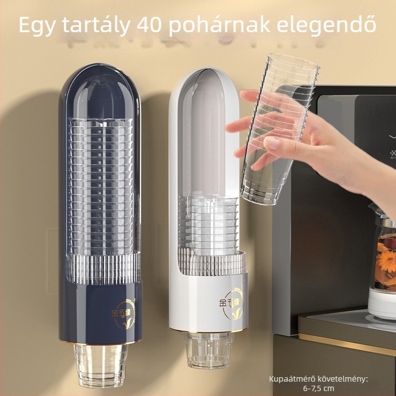 Five Golden Threads pohártartó, műanyag, falra szerelhető, fúrás nélkül, könnyű luxus retro stílus